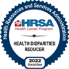 the hrsa health disparties reducer logo