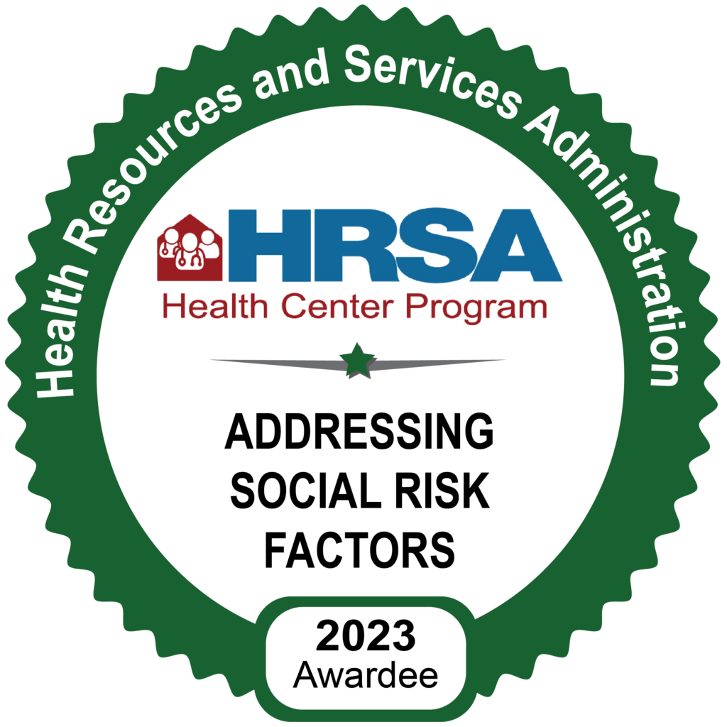 a badge with the words hrsa on it